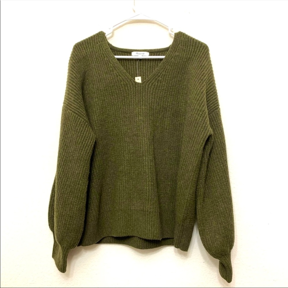 Madewell balloon sleeve sweater